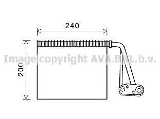 AVA QUALITY COOLING rtv566 -  Испаритель, кондиционер